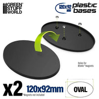 Ovale Bases Leeg 120x92mm 2 stuks 14149