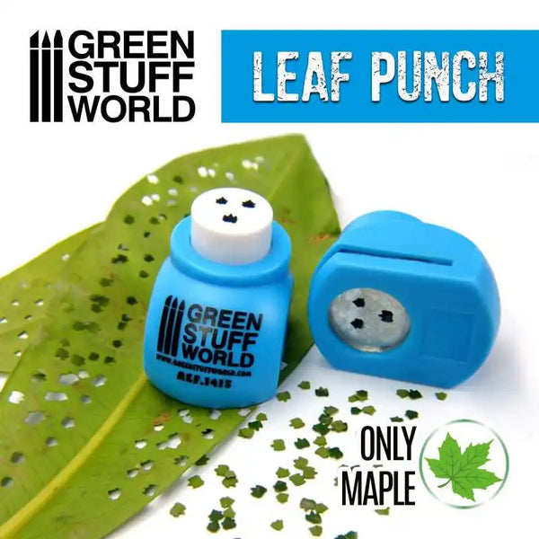 Miniature Leaf Punch Maple Medium Blue Bladpons 1415