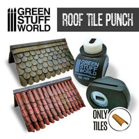 Miniature ROOF TILE Punch 1417 Bladpons
