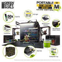 Green Stuff World Miniature Portable Paint Station Camouflage 14647