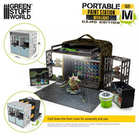 Green Stuff World Miniature Portable Paint Station Camouflage 14647