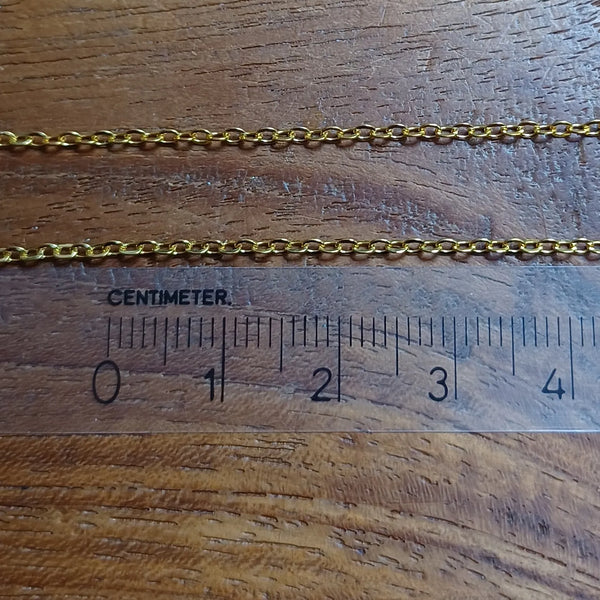 Link Chain Gold (Look) 1.5 mm 5 mtr