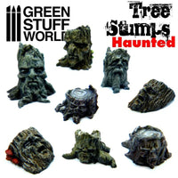 Haunted Tree Stumps Resin Set 1680