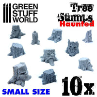 Small Haunted Tree Stumps Resin Set 1686