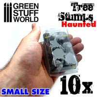 Small Haunted Tree Stumps Resin Set 1686