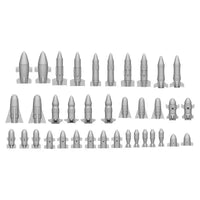 37x Resin Rockets and Missiles - Rakketten en Missiles 1693