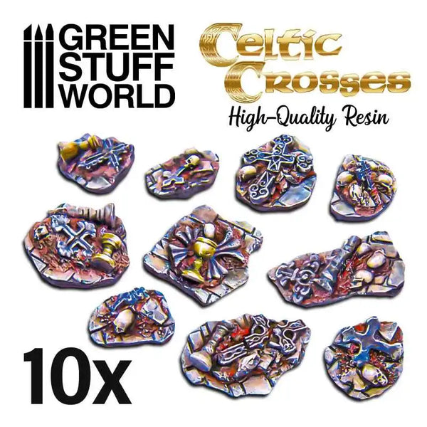 Celtic Crosses Resin Set 10 delig 1697