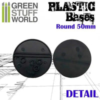 Plastic Bases - Round 50 mm 5 stuks 9824