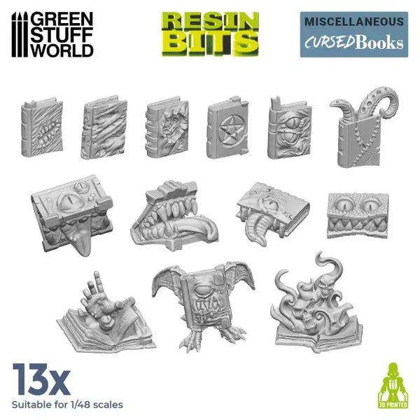 Resin Cursed Books 13x - Vervloekte Boeken 2013