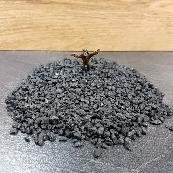 Steine: Schwarz matt 3-7 mm 100 Gramm