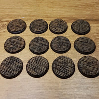 Holzfußboden, 30 mm, runde Sockel, 12 Stück, Das Lied von Eis und Feuer