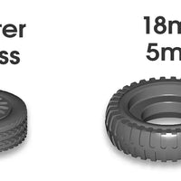 Tyres and Hubcaps - Silicone Mold 2042