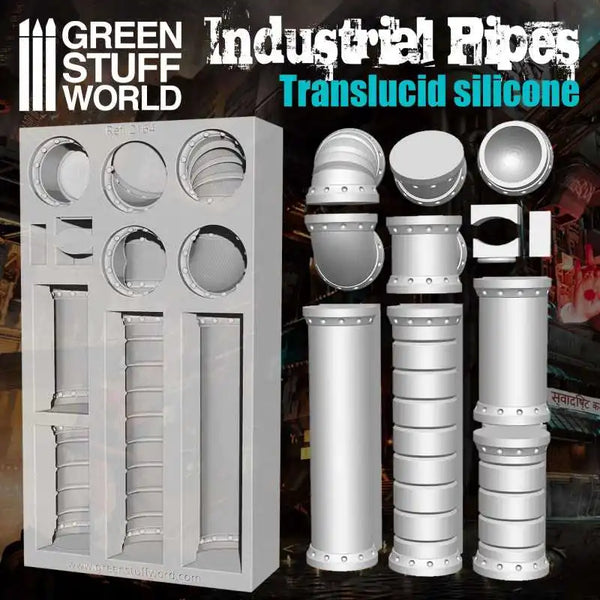 Industrial Pipes - Silicone Mold 2164