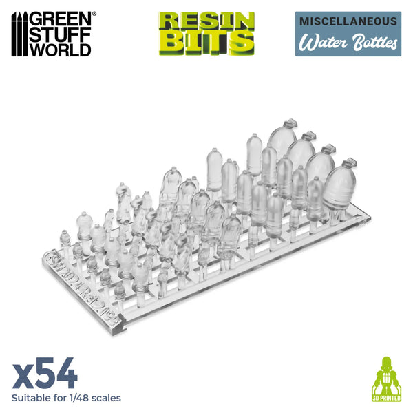 Green Stuff World Water Bottles resin set 54x - Water Flessen 2199
