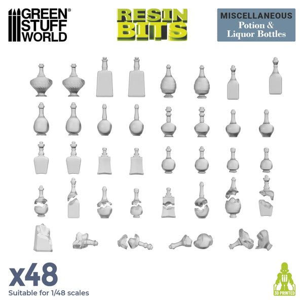 Green Stuff World Potion and Liquor Bottles 2201