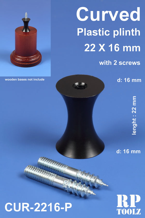 Curved plastic plinth 22x16 mm CUR-2216P RP Toolz