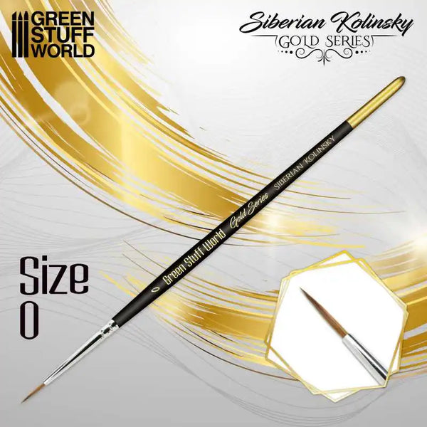 GOLD SERIES 2357 Siberian Kolinsky Brush - Size 0