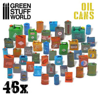 46x Resin Oil Cans - Olie Vaten 2363a