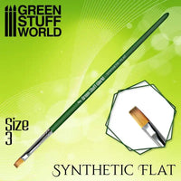 GREEN SERIES 2457 Flache Synthetikbürste Größe 3