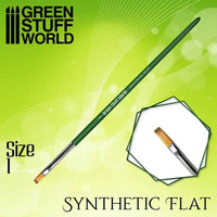 GREEN SERIES 2458 Flat Synthetic Brush Size 1