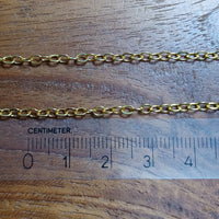 Schakel Ketting Goud (Look) 2.5 mm 5 mtr