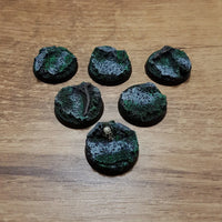25-mm-Rundsockel für Steine, 6 Stück, neu