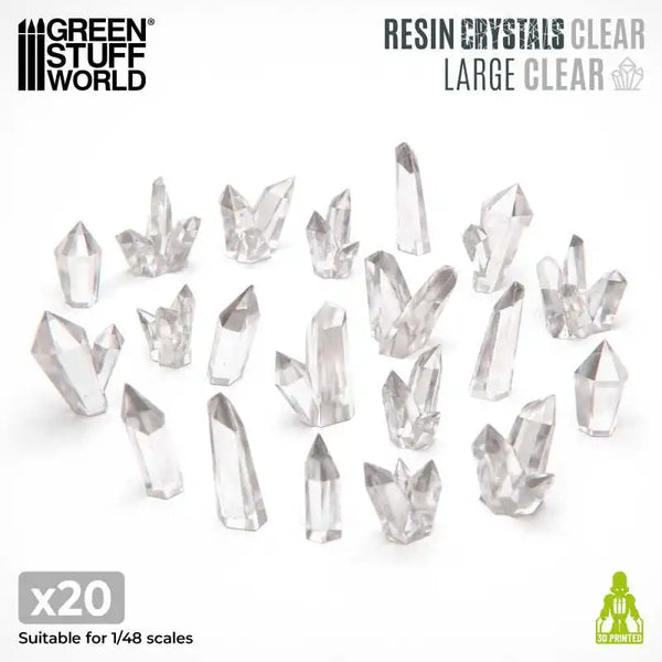 CLEAR Resin Crystals - Large 2540