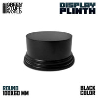 Green Stuff World Round Block Plinth 10cm - Black 2703
