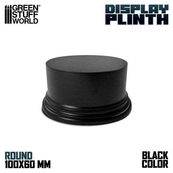 Green Stuff World Round Block Plinth 10cm - Black 2703