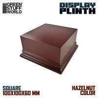 Green Stuff World Square Top Display Plinth 10x10cm - Hazelnut Brown 2705