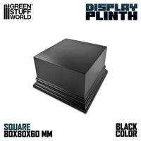 Green Stuff World Square Top Display Plinth 8x8 cm - Black 2706