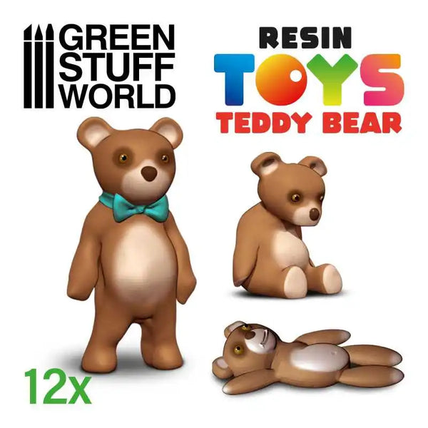 12x Teddy Bear Resin Set - Teddybeer 2926