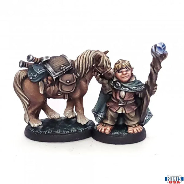 Dobbin & Boulder Halfling and Pony 30199