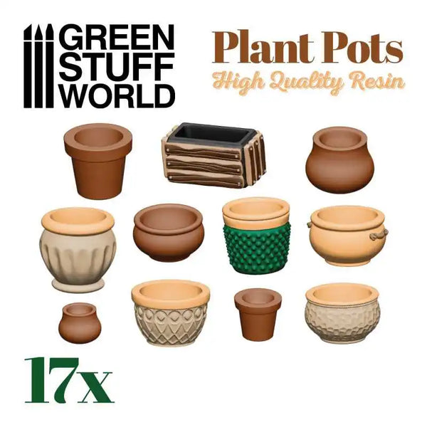 Plant POT Resin set (17x) 3094