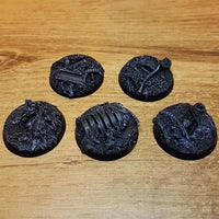 Nurgle-Bases, 32 mm runde Bases, 5 Stück