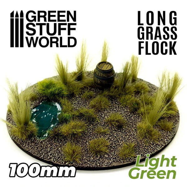 Langes Gras 100 mm Hellgrün 3348