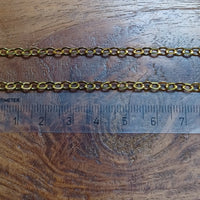 Link Chain Gold (look) 3.5 mm 5 mtr