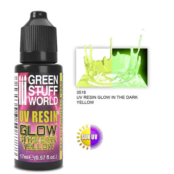 UV RESIN 17ml YELLOW - Glow in the Dark 3518