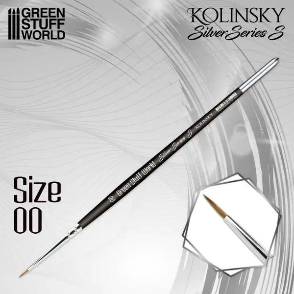 SILVER SERIES 3528 Kolinsky Brush (S) -  Size 00