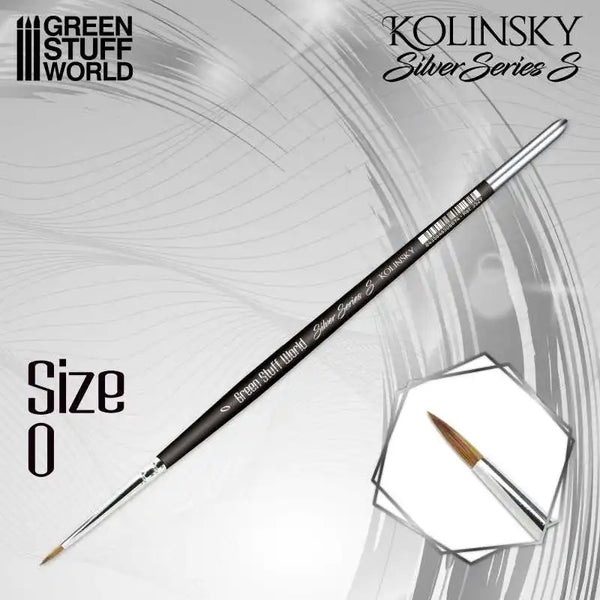 SILVER SERIES 3529 Kolinsky Brush (S) - Size 0