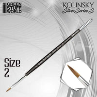 SILVER SERIES 3531 Kolinsky Brush (S) - Size 2