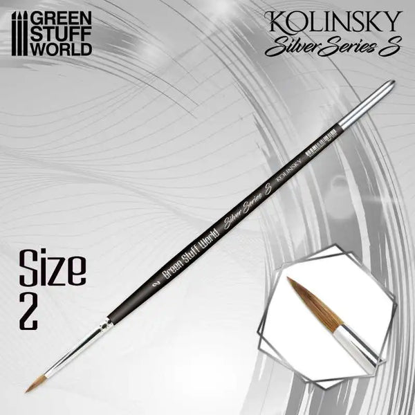 SILVER SERIES 3531 Kolinsky Brush (S) - Size 2