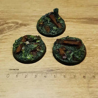 Nurgle-Bases, 40 mm runde Bases, 3 Stück