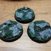 Rock 40mm Round Bases 3 pieces New