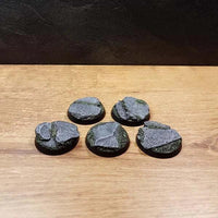 Slate 32mm Round Bases 5 pieces
