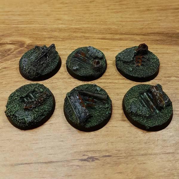 Industrial Ruins 25mm 40K Round Bases 6 pcs