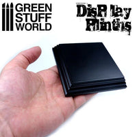 Square Wood display bases 5x5 cm - Black 4988