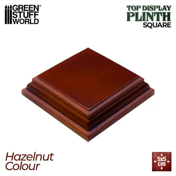 Square Wood display bases 5x5 cm - Hazelnut 4989