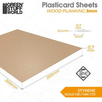 Strukturierte Kunststoffplatte mit Holzplanken 5063