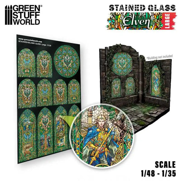 Elven Stained Glass - Large 5126